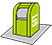 GREEN container icon